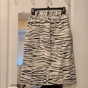 NWOT black and white anthro skirt